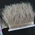 Ostrich feather trim ribbon DIY craft apparel dress sewing decoration accessory - 006