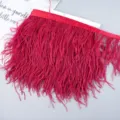 Colorful Ostrich Feather Trim Ribbon Fringe Sewing Craft Wedding Dress Clothing Accessories - 37