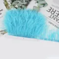 Variante de flequillo de plumas de avestruz azul para accesorios de costura de vestidos. - 32