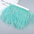 Colorful ostrich feather trim fringe ribbon for DIY sewing decor accessory supply - 47