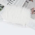 Cinta de Borde de Pluma de Avestruz Blanca 8-10 Pulgadas Fleco para Vestido de Novia DIY - 49