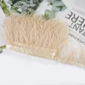 Cinta de flecos de plumas de avestruz para costura de vestido de novia DIY de 8-10cm - 52