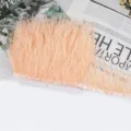Cinta de plumas de avestruz melocotón DIY vestido de novia costura prenda manualidades - 63