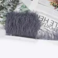 Cinta de flecos de plumas de avestruz grises para costura de vestidos de novia y disfraces DIY. - 64