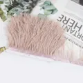 Cinta de adorno de plumas de avestruz rosa DIY flequillo de vestido de novia costura prenda - 66