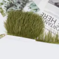 Ribete de Flecos de Plumas de Avestruz Verde Oliva con Cinta para Vestido de Novia DIY - 67