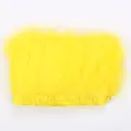 Garniture de plumes de dinde jaune ruban bricolage artisanat couture accessoires 1m - Jaune