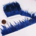 Βασιλικό Μπλε Κορδέλα Φτερού DIY Χειροτεχνία Ρούχα Αξεσουάρ Ρυπτικής Κρόσσια Φτερού - Ναυτικό μπλε