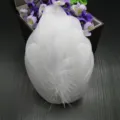 White feather hair clip elegant angel wing hair accessory for women girls party wear - Style No. 5 (Headpiece with 7 Wispy Feathers)