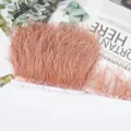 Cinta de Flecos de Plumas de Avestruz Rosa DIY Vestido de Novia Accesorio de Costura - 87