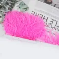Cinta de flecos de plumas de avestruz rosa para costura de vestidos de novia DIY artes - 89