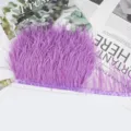 Ribete de plumas de avestruz púrpura cinta borla para vestido de novia costura DIY. - 99