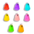 Colorful Halloween ghost resin pendants charms for DIY handmade necklaces and keychains - 23x15mm / Random Mixed Colors