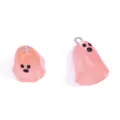 Pink Ghost Resin DIY Jewelry Pendant Cute Halloween Charm Keychain Accessory Gift - 23x15mm / Pink