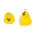 Yellow resin ghost pendant DIY spooky charm cute Halloween jewelry making accessory set - 23x15mm / Yellow