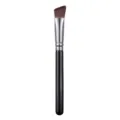 Professional angled makeup brush for precise concealer and highlighter application. - Black