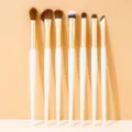 7-teiliges Make-up Pinsel Set weiche Lidschatten Verblendung Eyeliner Pinsel Kit - Lidschatten Pinsel Kollektion (MB470) / Weiß