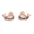 Verloop Walvis Epoxyhars Legering Hanger DIY Mode Sieraden Accessoire Bedel 2Stuks - Walvis Stijl (A10-107) / 15*19mm / Zwart