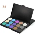 15 color eyeshadow palette makeup matte shimmer powder cosmetic black case professional beauty tools - Style 3