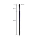 Abgewinkelter Eyeliner-Pinsel und Augenbrauen-Make-up-Werkzeug mit schwarzem Holzgriff, 120 mm. - Schwarzer Griff Abgewinkelter Eyeliner-Pinsel