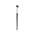 Professioneller abgeschrägter Make-up-Pinsel mit weichen Borsten für präzises Highlighten. - Schwarz
