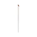 Schuine eyeliner kwast met witte handvat en bruine synthetische haren voor nauwkeurige oogmake-up. - Porseleinwit Sikkelvormige Eyelinerborstel
