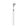 Portable 3-in-1 makeup brush with pink handle, eyebrow comb, and detail concealer brush. - 3 In 1 Brow Lash Concealer Brush / White
