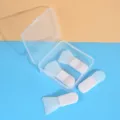 Mini siliconen gezichtsmasker kwast set met doorzichtige opbergdoos, handig hulpmiddel. - Maskerborstel Set Met PP Doos
