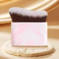 Grote golvende foundation kwast roze marmer make-up kwast zachte haren gezicht vloeibaar - Inktpatroon Roze