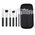 Professionelles 15-teiliges Make-up-Pinsel-Set mit schwarzer Tasche für Puder und Lidschatten. - Pinsel Kit Mit Reißverschlusstasche