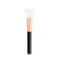 Silicone face mask brush soft applicator tool for mud cream facial spa makeup care home use. - Black Handle White Head