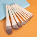 10-piece professional makeup brush set off-white soft powder eyeshadow cosmetic beauty tools - Improved Style / Set/Pack Naked Brushes