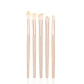 5-teiliges Lidschatten-Pinsel-Set mit weichen Borsten zum Verblenden und für präzise Augen-Make-up. - Basisstil / 5er Set / Hautfarben