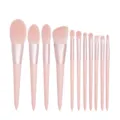 11 Pieces Makeup Brush Set Professional Soft Synthetic Foundation Powder Eyeshadow Brushes - Apricot Bare Brushes