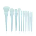 10-piece candy color makeup brush set soft hair loose powder eyeshadow contour beauty tools - Macaron Blue / 10 Piece Set