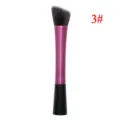 Professional angled makeup brush with pink metal handle for blush and contour use. - Angled Blush Brush (3#) / Pink Style 3