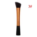 Schuine make-upkwast, professioneel cosmetisch contour- en blush-hulpmiddel met oranje handvat. - Goud 3# Stijl