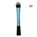 Professionele make-upkwast met turquoise handvat en zachte haren voor een vlekkeloze basis. - Blauw Stijl 4
