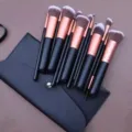 14 pcs professional makeup brush set with pouch synthetic face eye cosmetic tools - 14-Brush Collection with PU Bag (Black)