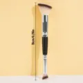 Professional double-ended makeup brush, soft synthetic bristles for contour and blush. - Double-Ended Foundation Concealer Brush