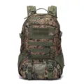 Outdoor tactical digital camo backpack large capacity waterproof hiking travel rucksack. - 36-55L / Jungle Digital Camouflage