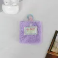 Mini borsetta quadrata in peluche con portachiavi, custodia carina per auricolari. - 8*9cm / Viola