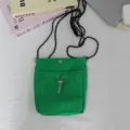 Kleine grüne Nylon Umhängetasche lässige Handy Tasche für Outdoor und den Alltag - 15*4*18.5cm / Grün