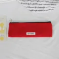 Rotes Nylon Reißverschluss Federmäppchen und Kosmetik Pinsel Aufbewahrungstasche neu. - 22*7cm / Rot