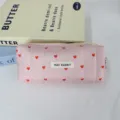 Schattig gewatteerd hart roze handtas detail, draagbare grote lunchtas voor vrouwen stijlvol. - Etui / Roze