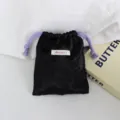 Zwarte satijnen trekkoord tasje sieraden opbergzak, kleine stofdichte tas voor geschenk. - 14*16cm / Zwart