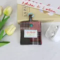 Leuke ruitjes mini bluetooth oortelefoontas draagbare portemonnee en sleuteltasje - Rood Geblokt
