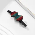 Strass Acetat Haarklammer elegante Fruehling Haarnadel glitzernde Kristall Spange Damen - Schleife Federklammer