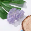 Lila Acetat Blatt Haarklammer, stilvolle Haargreifer Variante für den täglichen Look. - Lila
