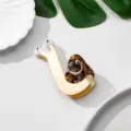 Kreative Schnecken Acetat Haarklammer Schildpatt Haarklammer fuer tägliches Styling - Gebrochenes Weiß
